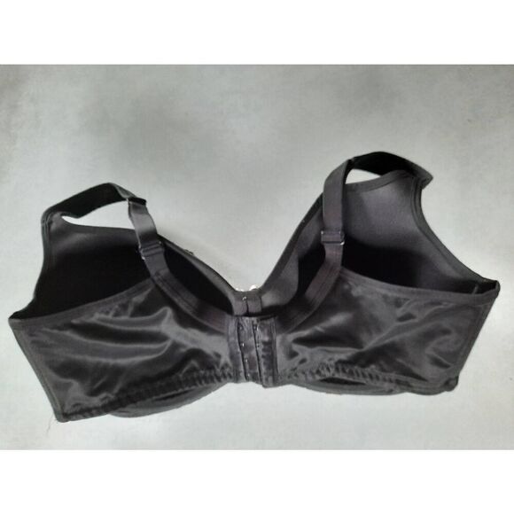 Cacique by Lane Bryant size 40DDD Black Smooth Lace Balconette Bra - Picture 2 of 4